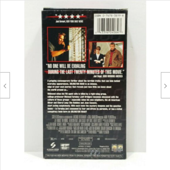 Arlington Road (VHS, 1999) 4707E1M - Picture 4 of 10